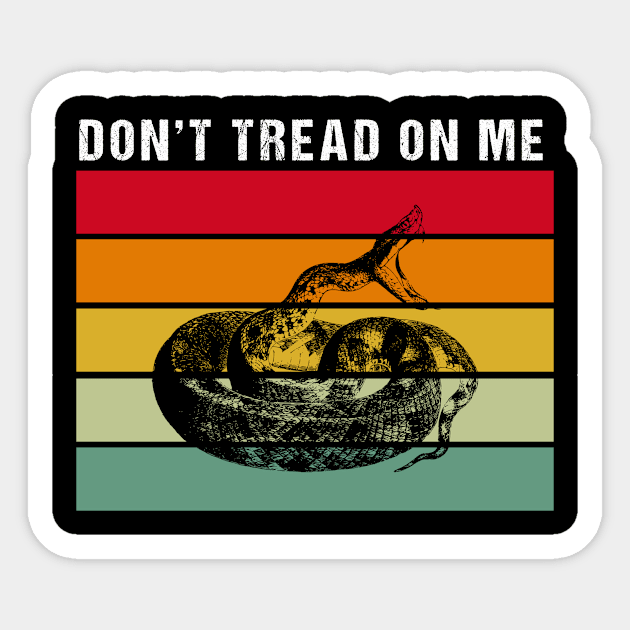 don't tread on me Sticker by rabiidesigner